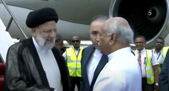 Iran's President Arrives In Sri Lanka